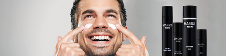 Macon MEN Pflegelinie: Pflege für Männerhaut, lindert Rasurbrand und mildert Rötungen.